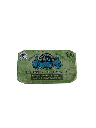 MAR Brand Mackerel Fillets in Organic EVOO - 6 Pack - TinCanFish